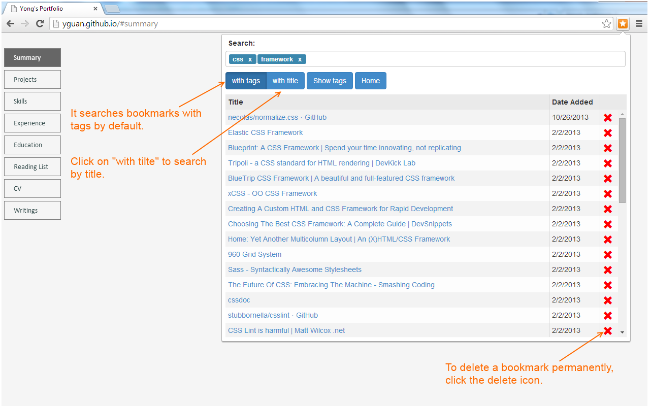 Bookmarks Tagging截图3