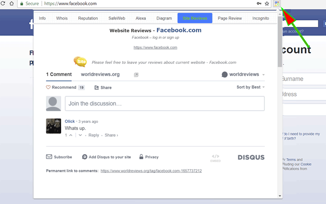 IP Whois & Flags Chrome & Websites Rating截图2