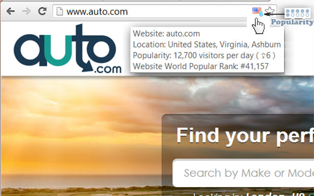 IP Whois & Flags Chrome & Websites Rating截图5