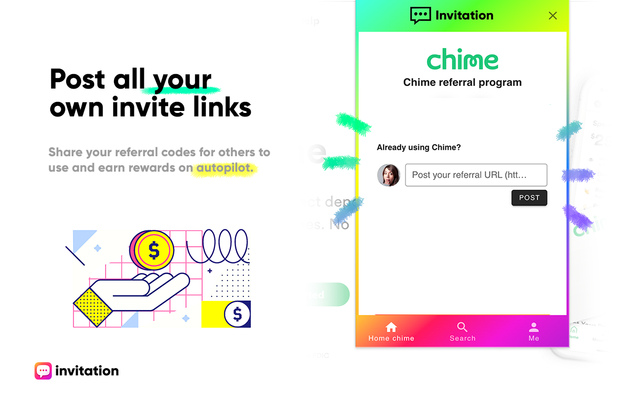 Invitation ← referral & coupon codes截图5