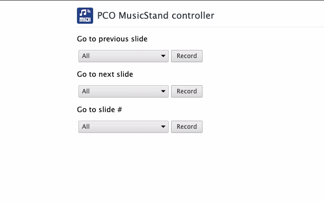PCO MusicStand MIDI control截图1
