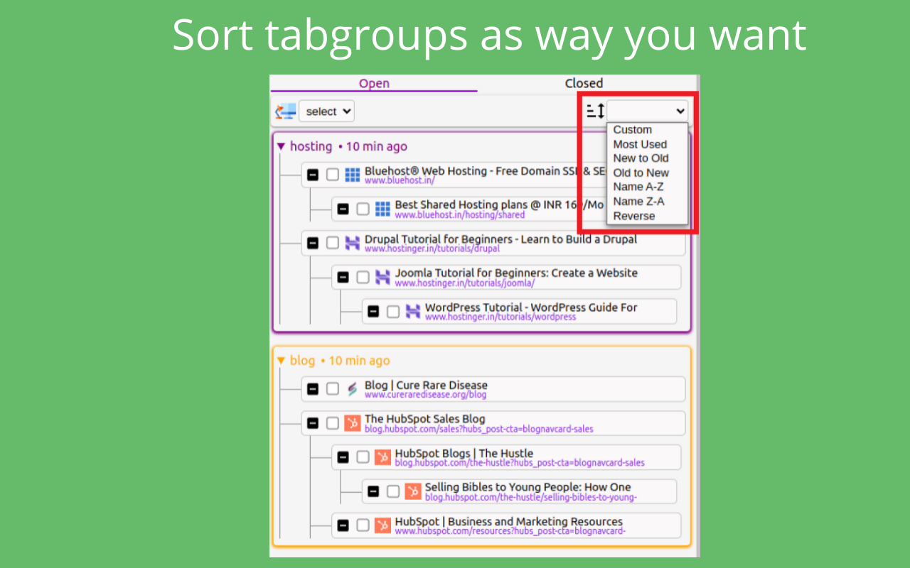 tabFlow - tabgroups in tree style截图4