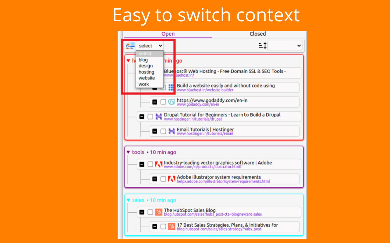 tabFlow - tabgroups in tree style截图5
