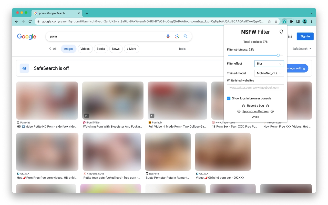NSFW Filter截图2