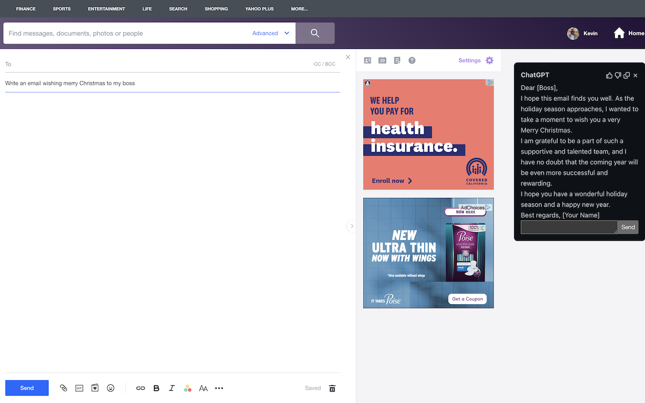 ChatGPT for Yahoo Mail截图3