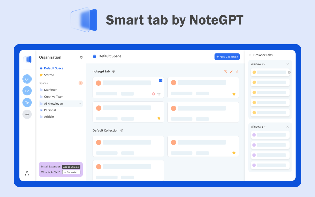 Smart Tab by NoteGPT - AI 智能标签知识管理器截图3