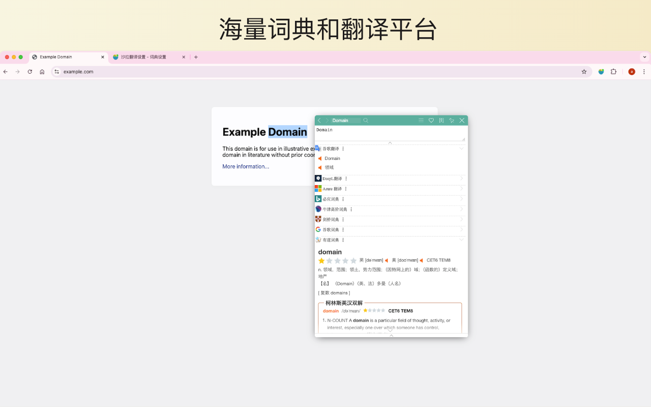 沙拉翻译：聚合词典 、划词翻译、沉浸式(对照)翻译 & 查词截图3
