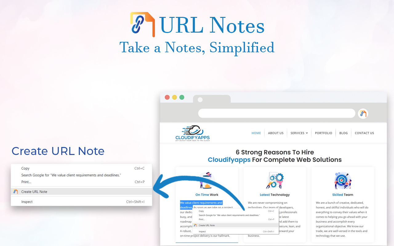 URL Notes: Best Tool to Take, Manage, and Export Notes While Browsing截图1