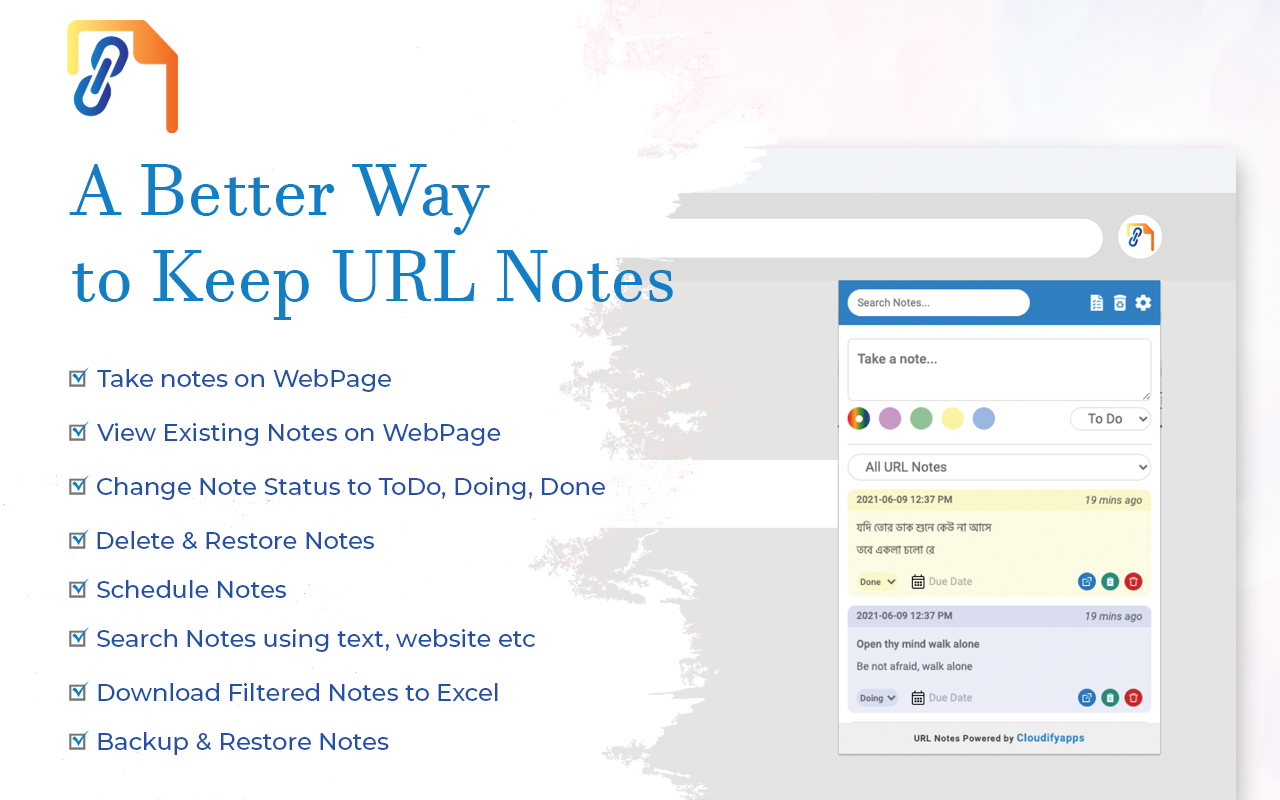 URL Notes: Best Tool to Take, Manage, and Export Notes While Browsing截图3