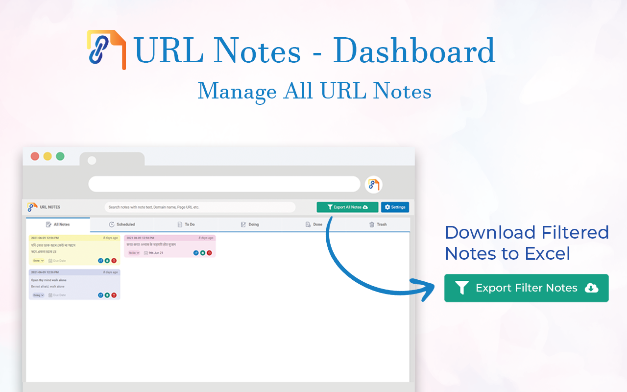 URL Notes: Best Tool to Take, Manage, and Export Notes While Browsing截图4