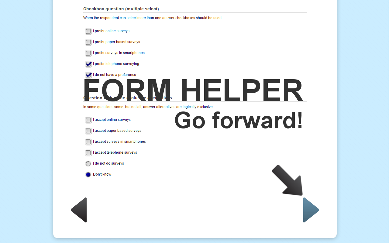 Survey helper - go forward!截图1