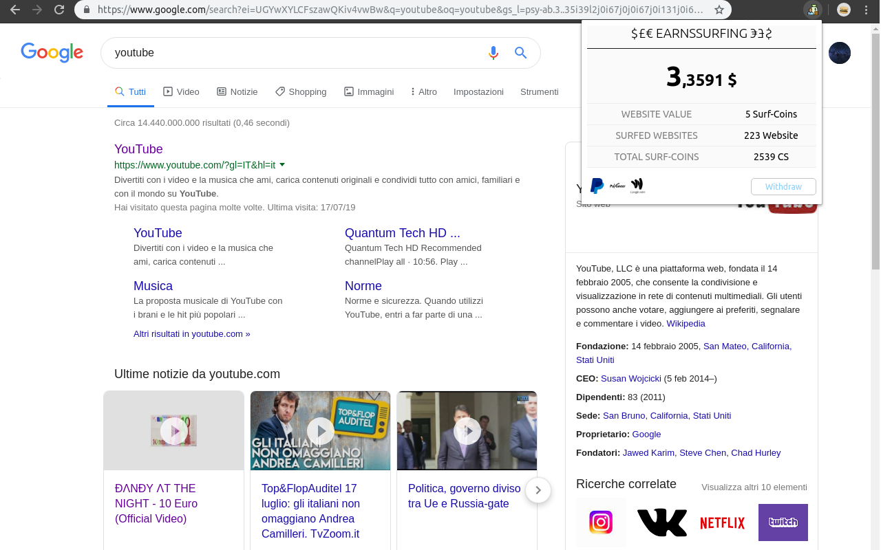 EarnsSurfing - Browse, Mine, Earns截图1