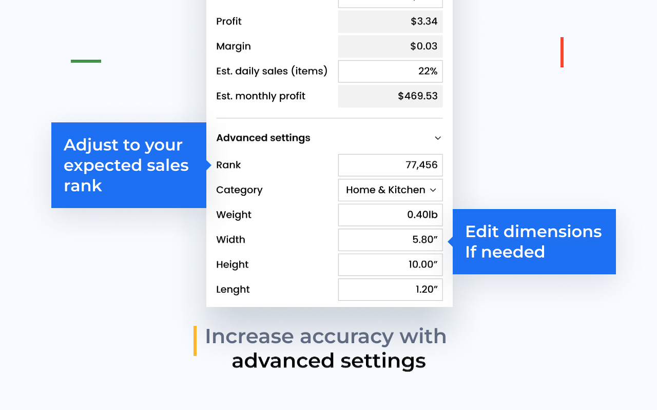sellerboard Amazon FBA Profit Calculator截图2