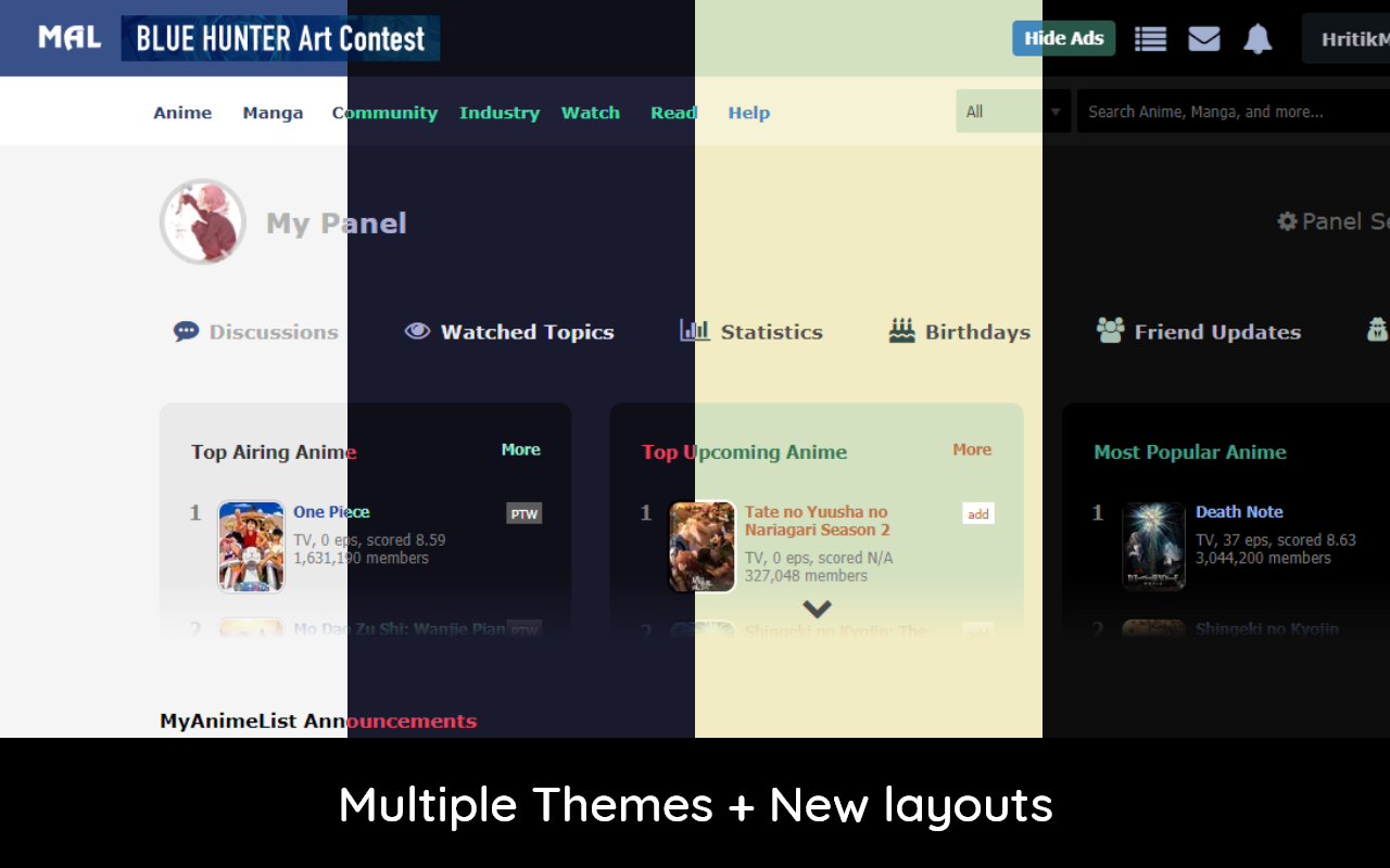 Myanimelist Redesign截图3