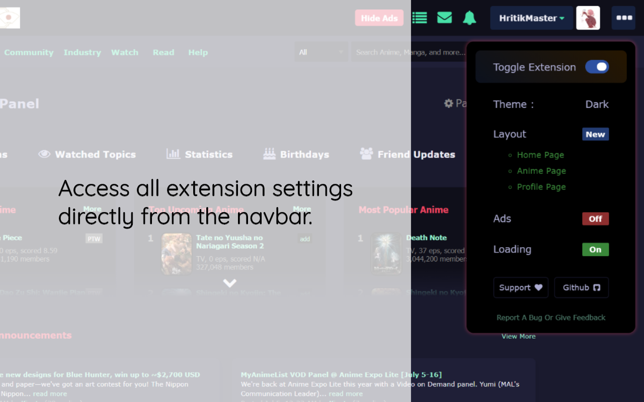 Myanimelist Redesign截图4