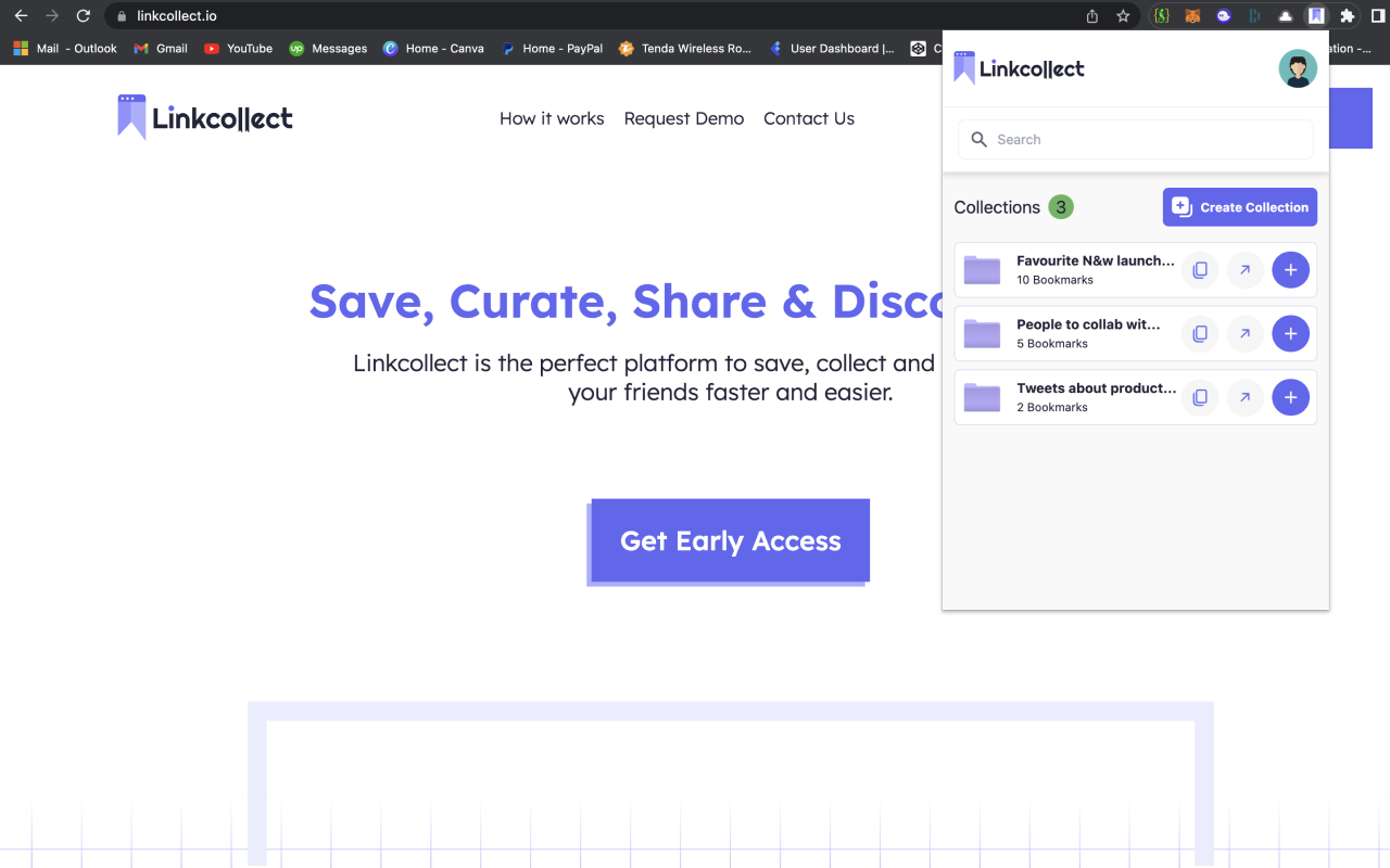 LinkCollect - Save & Share Bookmarks截图1