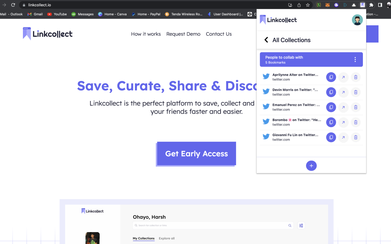 LinkCollect - Save & Share Bookmarks截图2