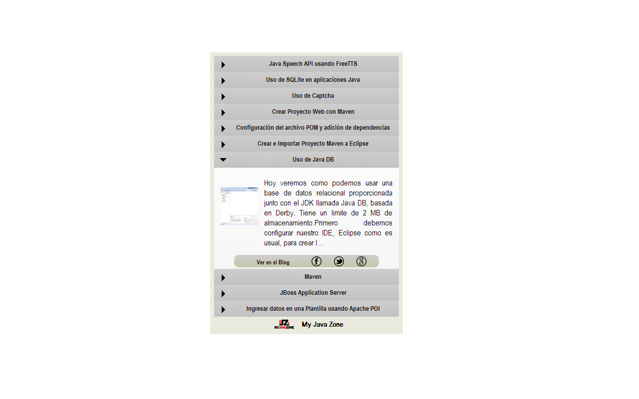 My Java Zone Extension截图1