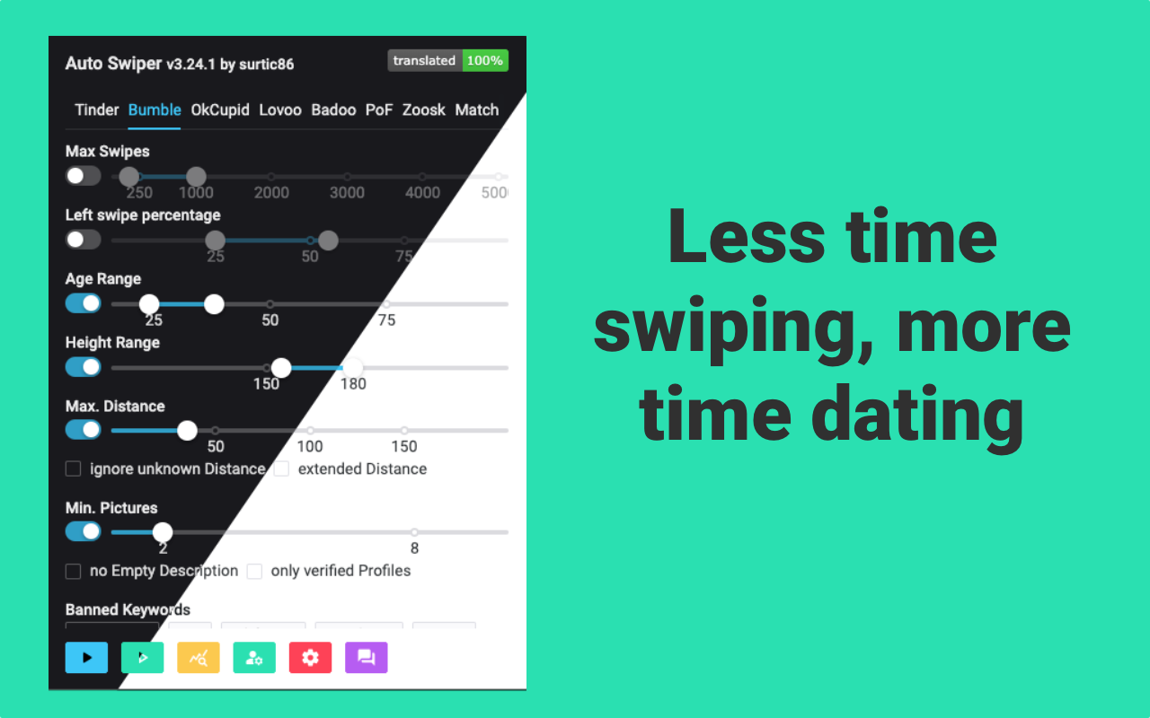 Auto Swiper for Tinder, Bumble and more!截图3