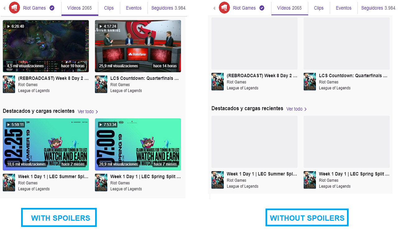 Twitch && Youtube spoiler-free截图4