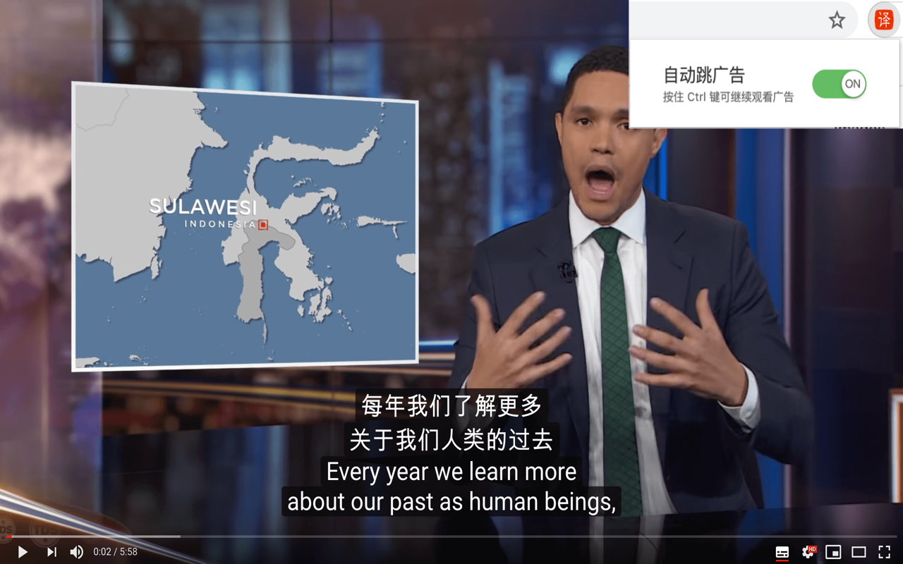 YouTube 字幕翻译截图1