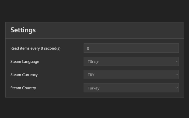 Steam Market Item Price Tracker截图2