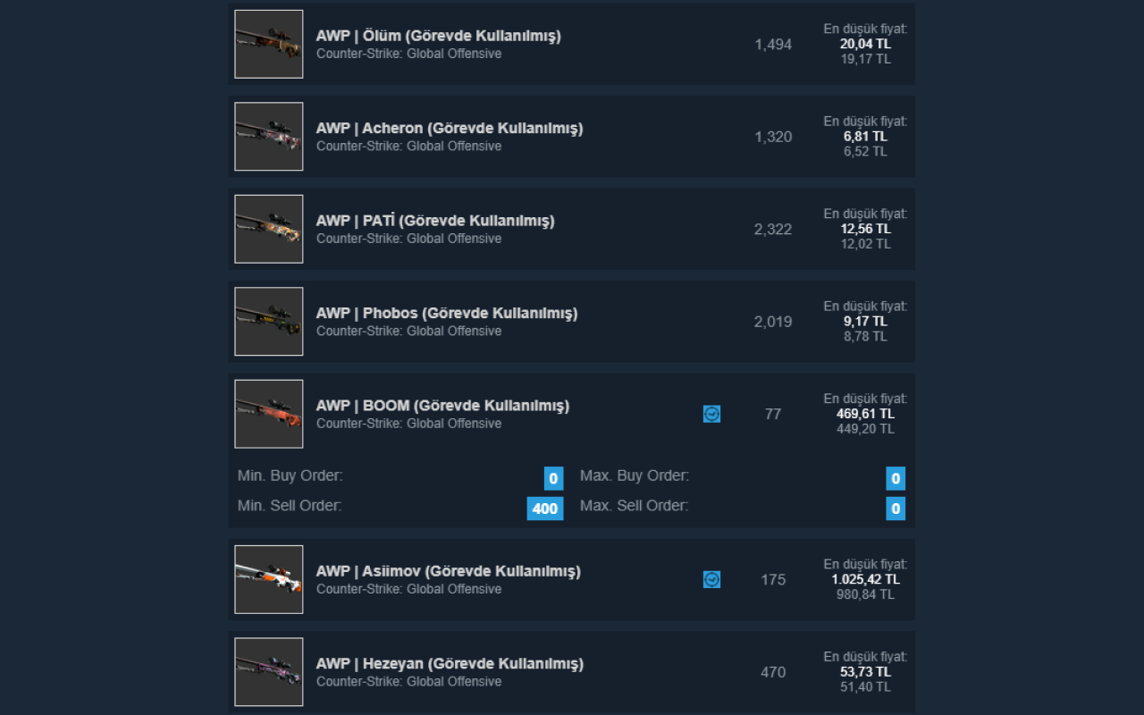 Steam Market Item Price Tracker截图5