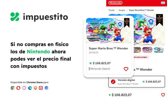 Impuestito: precio final juegos con impuestos截图1