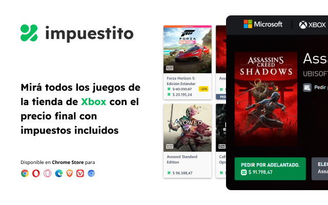 Impuestito: precio final juegos con impuestos截图3