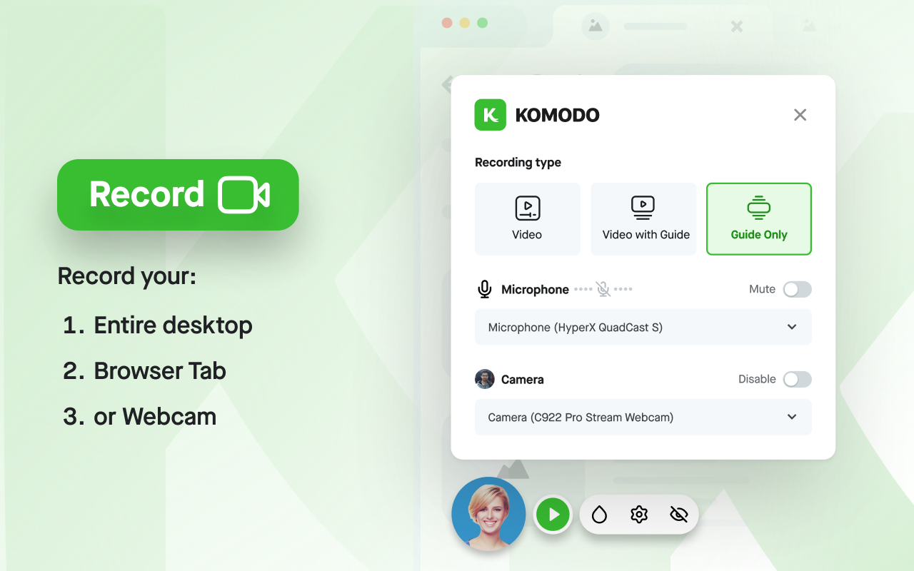 Komodo Screen Recorder & SOP截图3