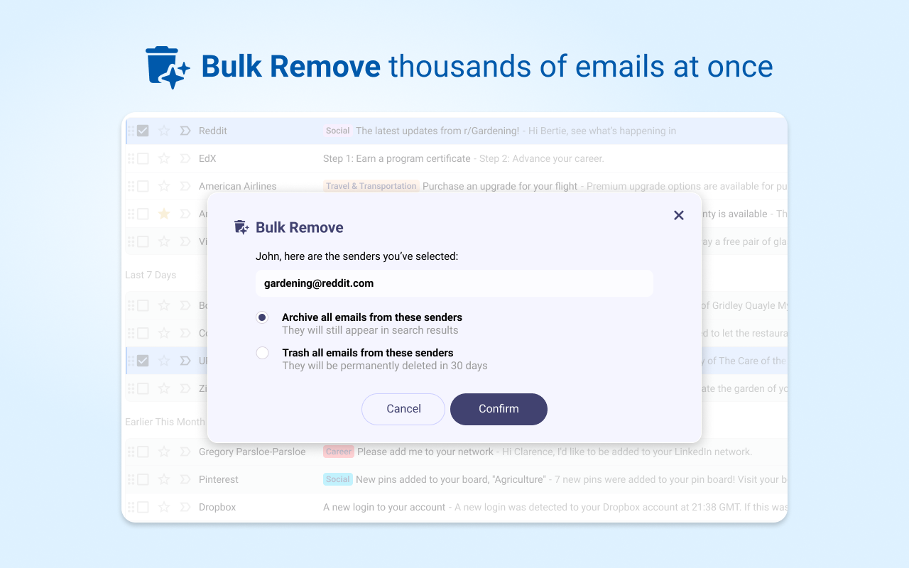 Baxter - Email Organizer & Unsubscriber截图4