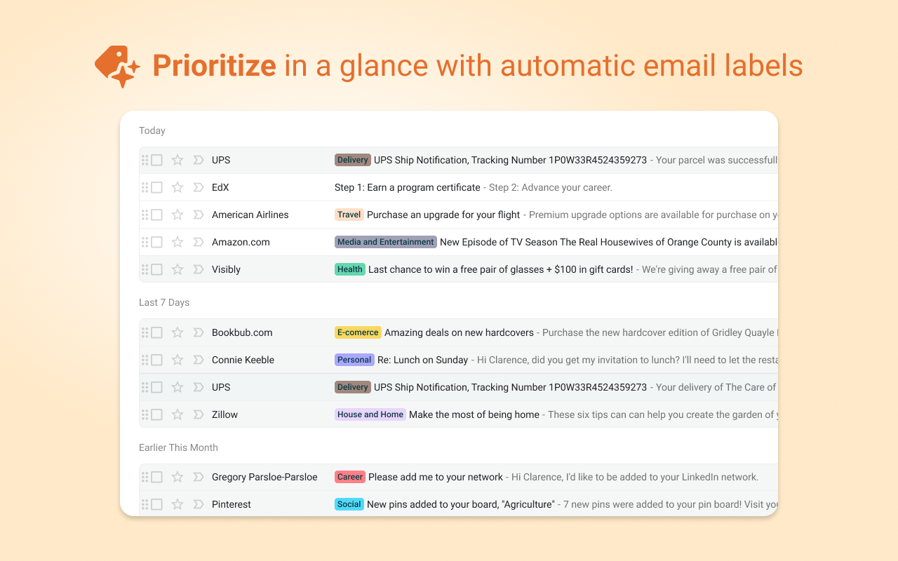 Baxter - Email Organizer & Unsubscriber截图5