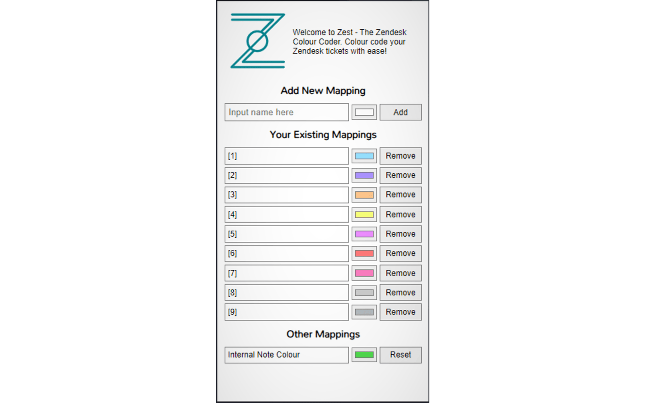 Zest - The Zendesk Colour Coder截图3