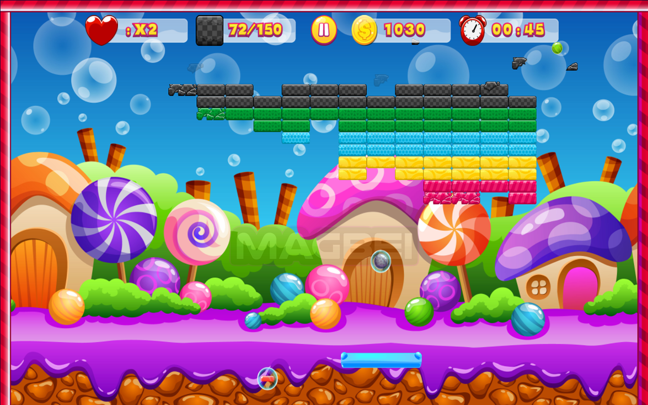 Brick Out 游戏 - 离线运行截图1