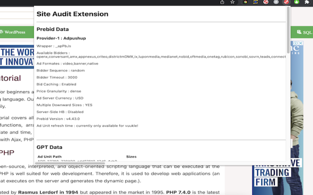 Site Audit Extension截图1