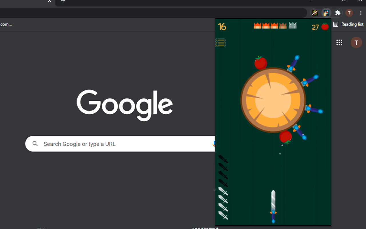Knife Hit on Chrome截图1