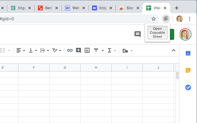 Enable Spreadsheet Copy截图1