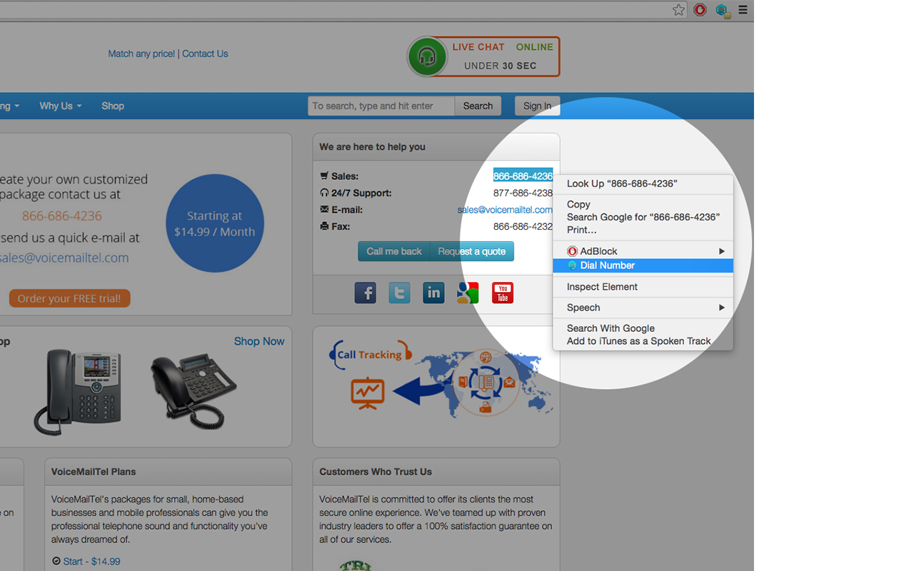 Zoho Quick Dial截图1