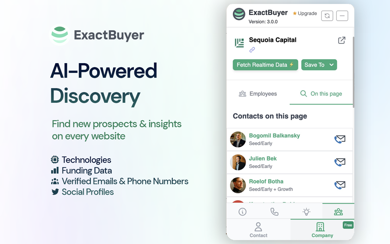 ExactBuyer: Realtime Contact & Company Finder截图2