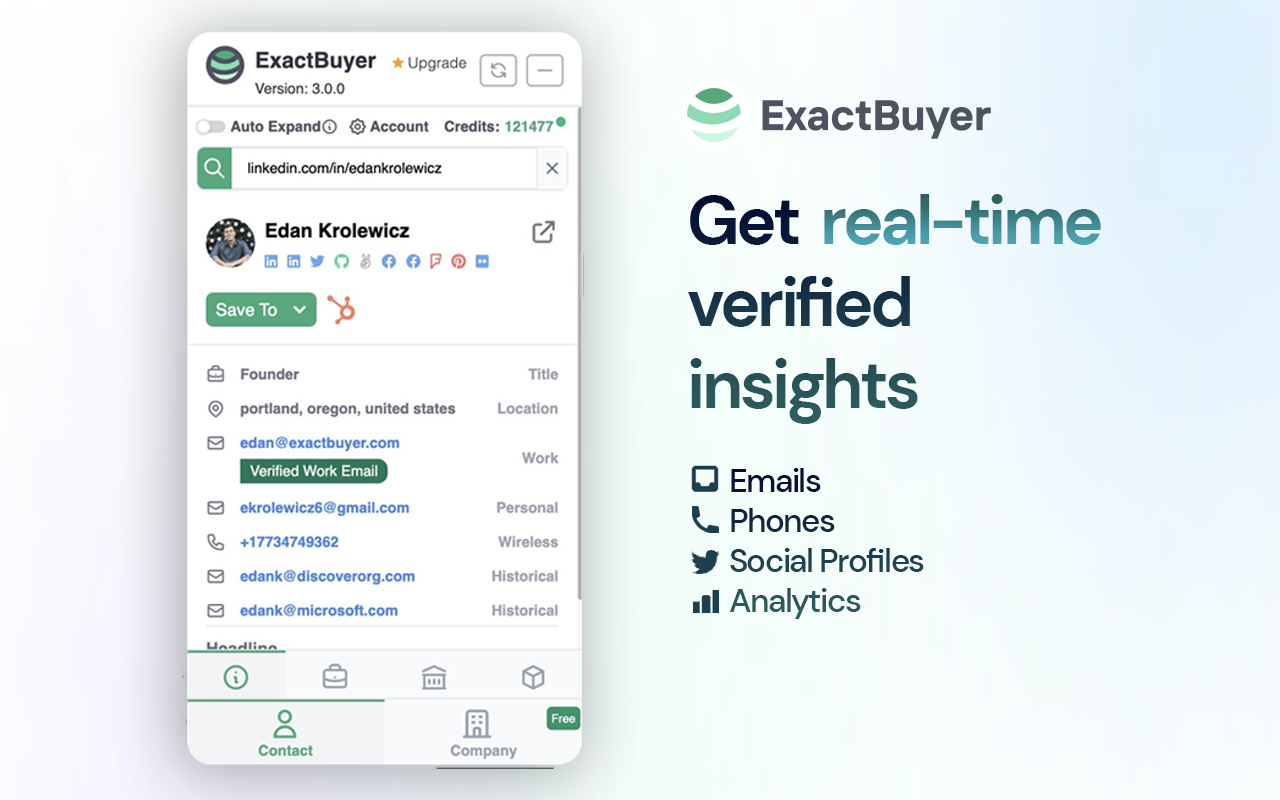ExactBuyer: Realtime Contact & Company Finder截图3