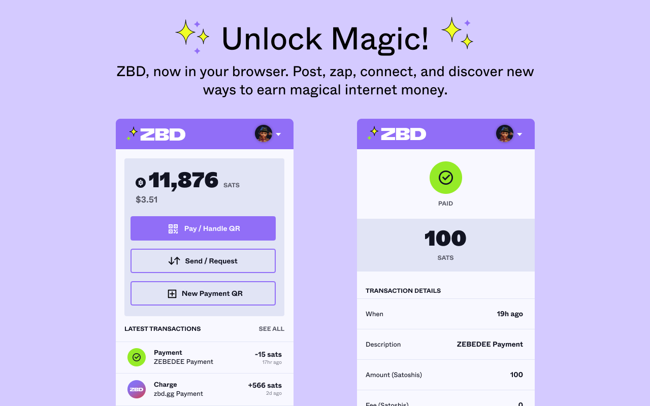 ZBD Browser Extension截图1