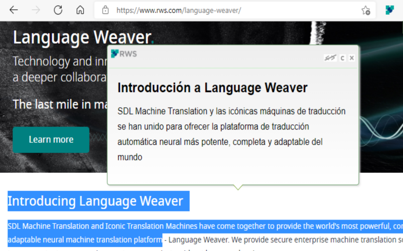 Language Weaver Instant Translation截图2