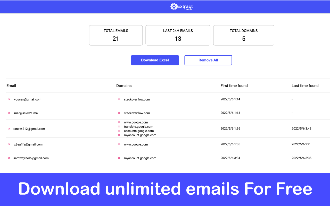 Email extract截图3
