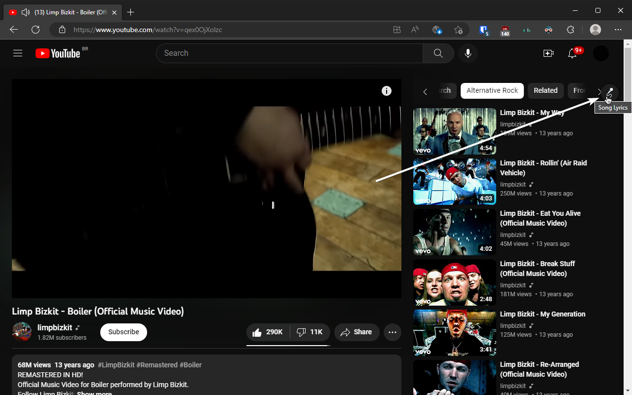 YouTube Lyrics截图2