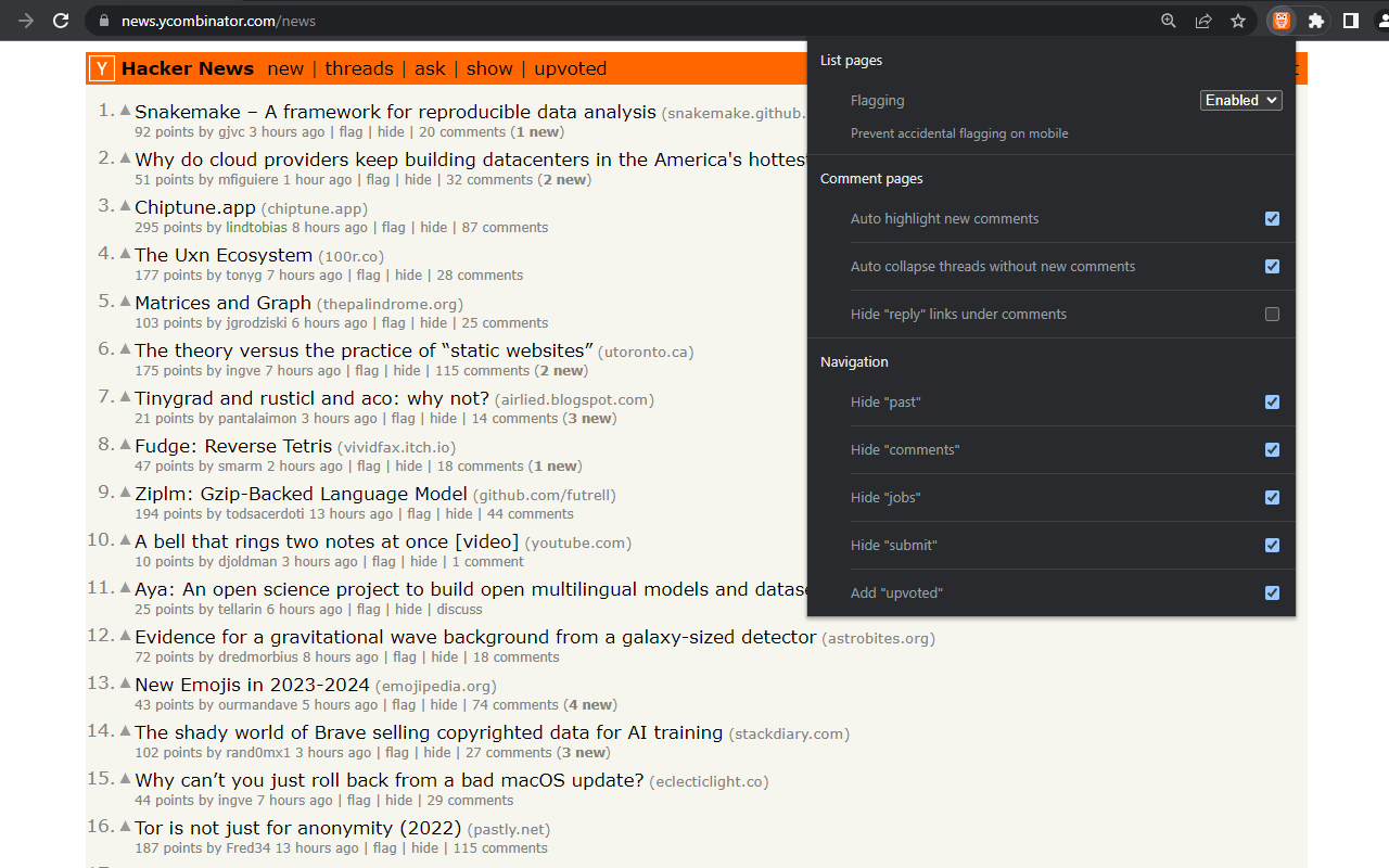 Comments Owl for Hacker News截图4