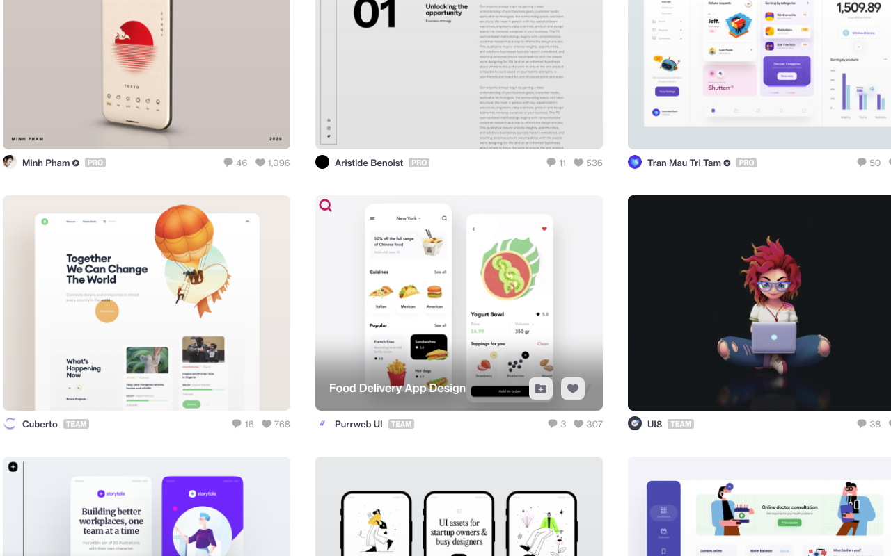 Dribbble shot hover preview截图4