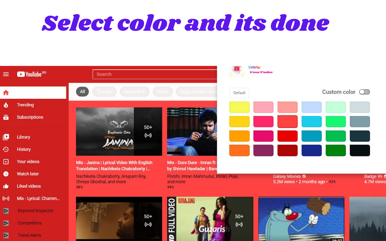 Youtube Colorful Themes截图1