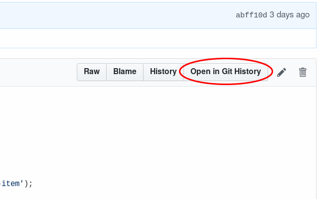 Git History Browser Extension截图1