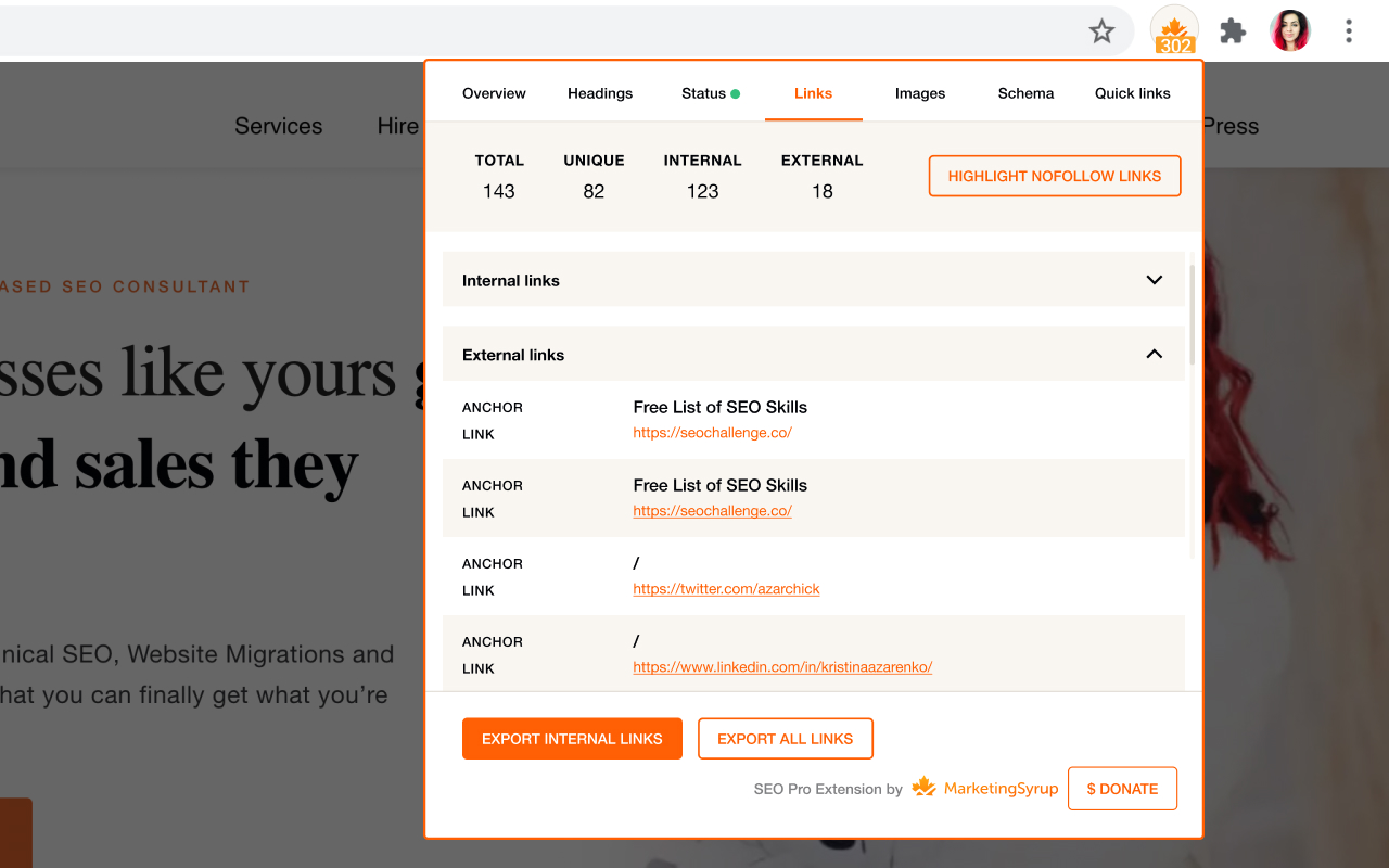 SEO Pro Extension截图1