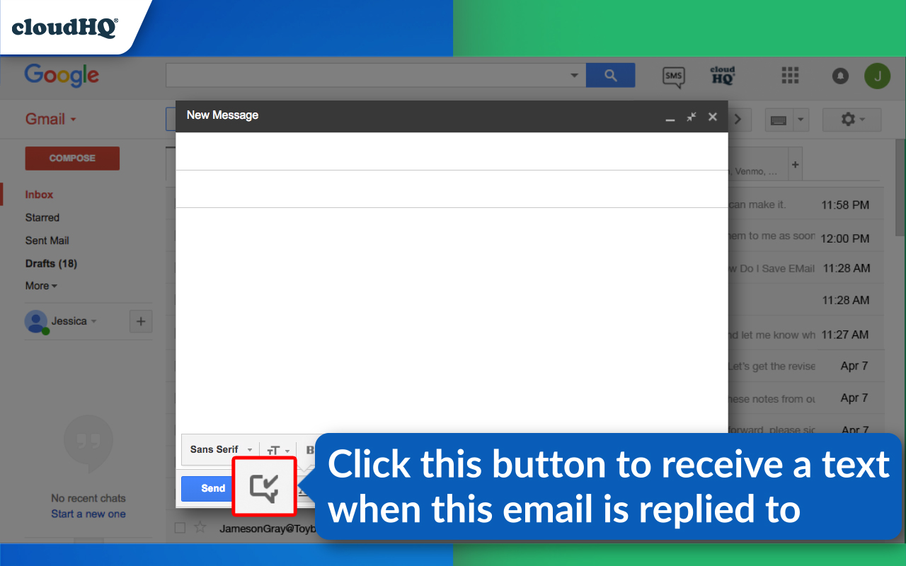 Mobile Text Alerts for Gmail™ by cloudHQ截图2